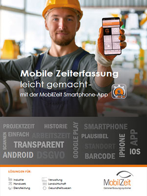 Flyer Mobile Zeiterfassung per App